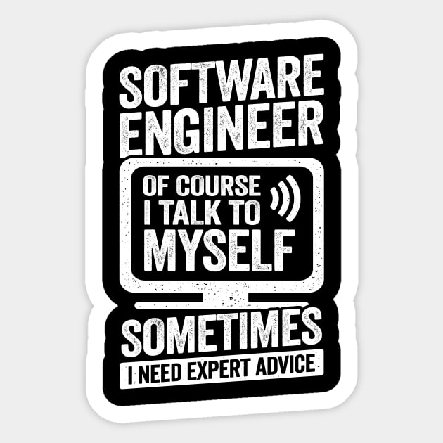 Funny Programming Software Engineer Gift Sticker by Dolde08